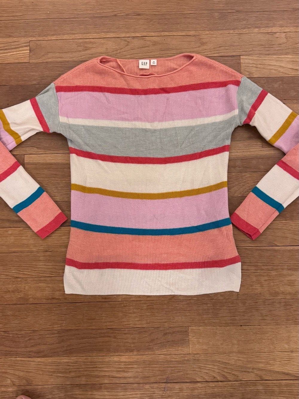 GAP Women's Merino Wool Blend Multi Color Striped Sweater - Size XS
 b10